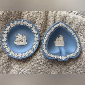 Wedgewood Vintage Jasperware Trinket dishes set of 2